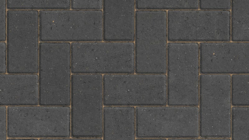 Stonemarket Pavedrive Paviors in charcoal swatch overhead