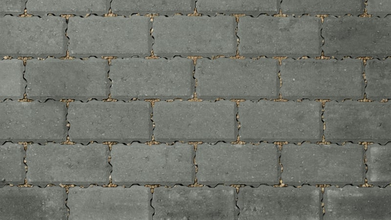 Stonemarket Permeapave paving in charcoal